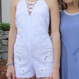 Free people romper! Beautiful detail